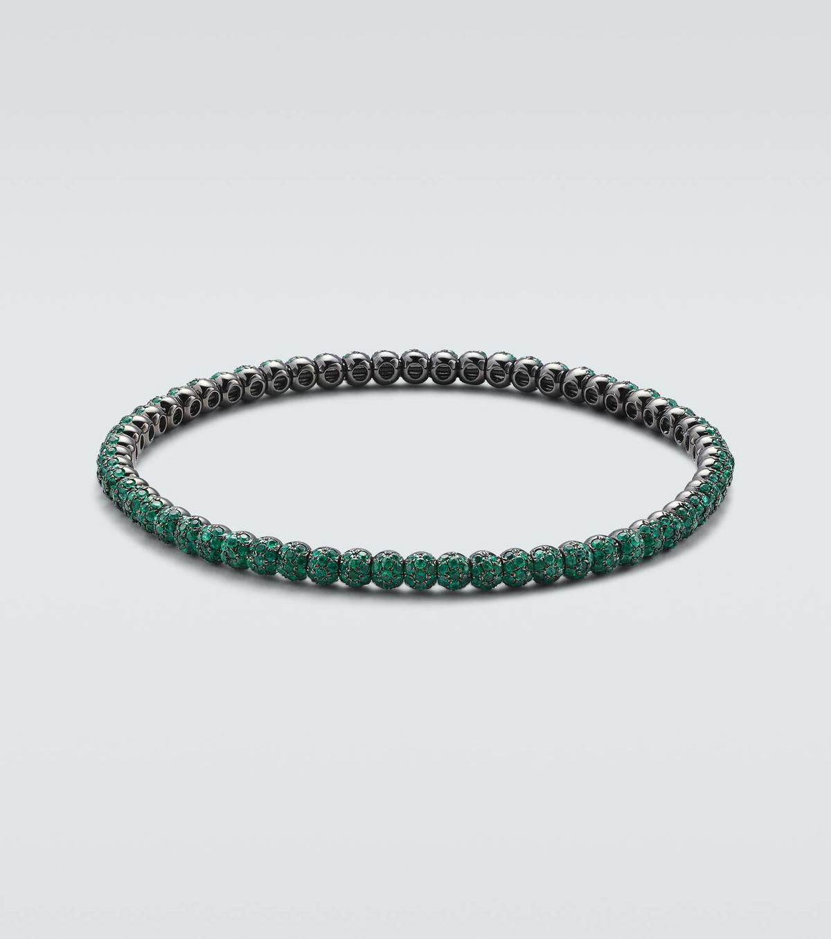 Shay Jewelry 18kt gold bracelet with emeralds