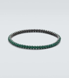 Shay Jewelry 18kt gold bracelet with emeralds