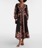 Zimmermann Waverly floral cotton wrap dress