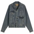 MM6 Maison Margiela Men's Denim Jacket in Light Grey