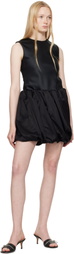 JW Anderson Black Rolled Hemline Miniskirt