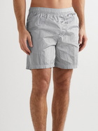 Stone Island - Straight-Leg Mid-Length Logo-Appliquéd Swim Shorts - Gray