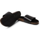 Saint Laurent - Studded Leather Slides - Black