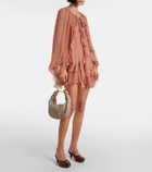 Chloé Ruffled silk muslin cape