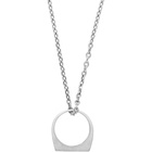 Maison Margiela Silver Decortique Pendant Necklace