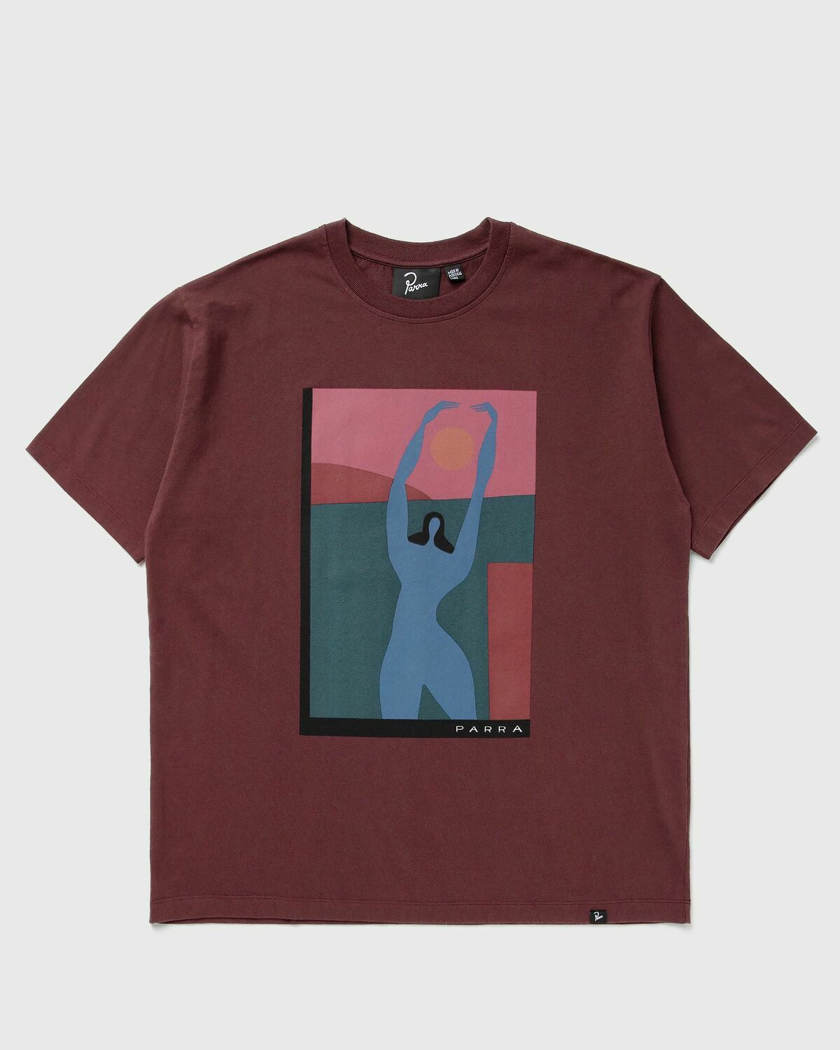 By Parra PROTECT THE SUN TEE Red Mens Shortsleefe