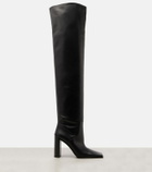 Alaïa 90 leather over-the-knee boots