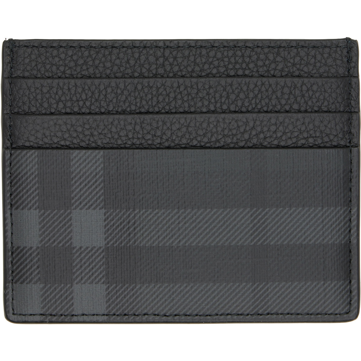 Burberry Gray City Check Card Holder
