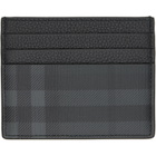 Burberry Gray City Check Card Holder