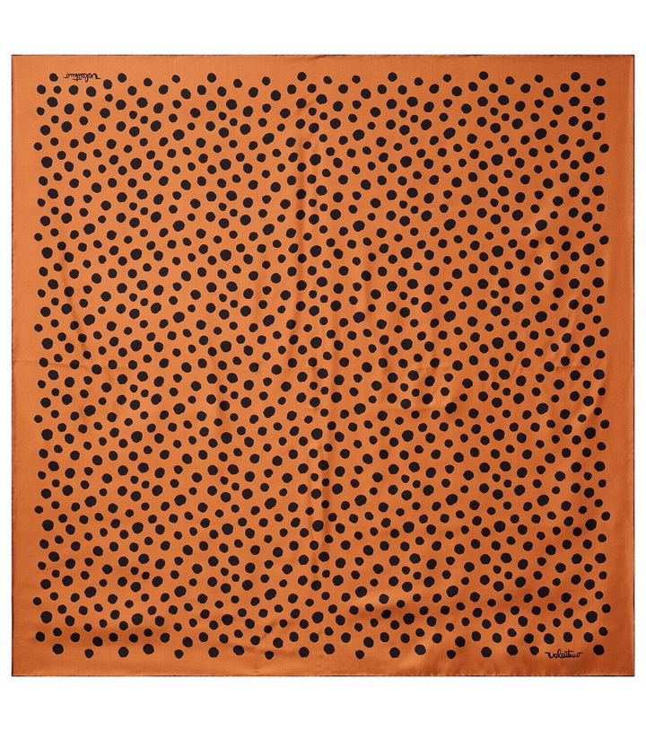 Photo: Valentino Polka-dot silk twill scarf