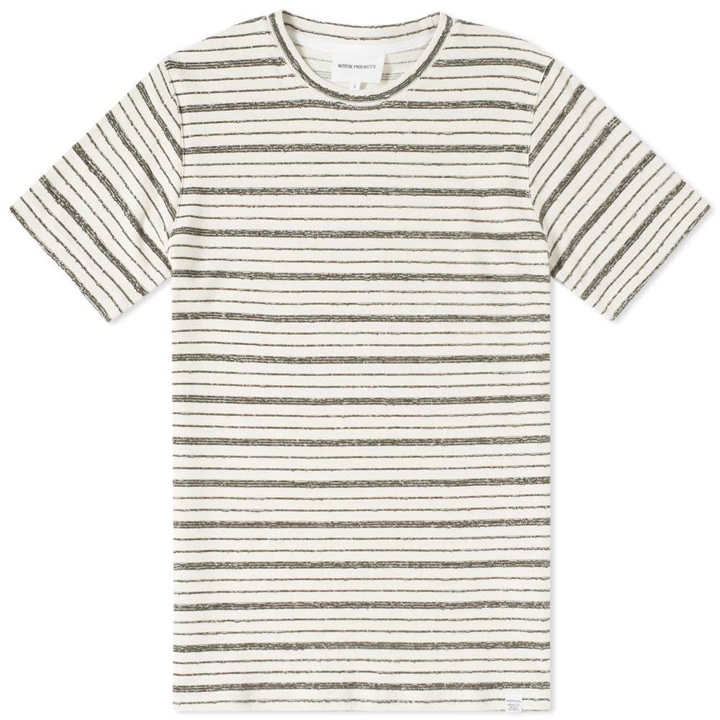 Photo: Norse Projects Niels Texture Stripe Tee Green