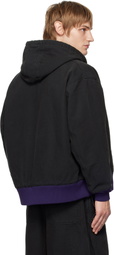 NEEDLES Black Zipped Work Hoodie