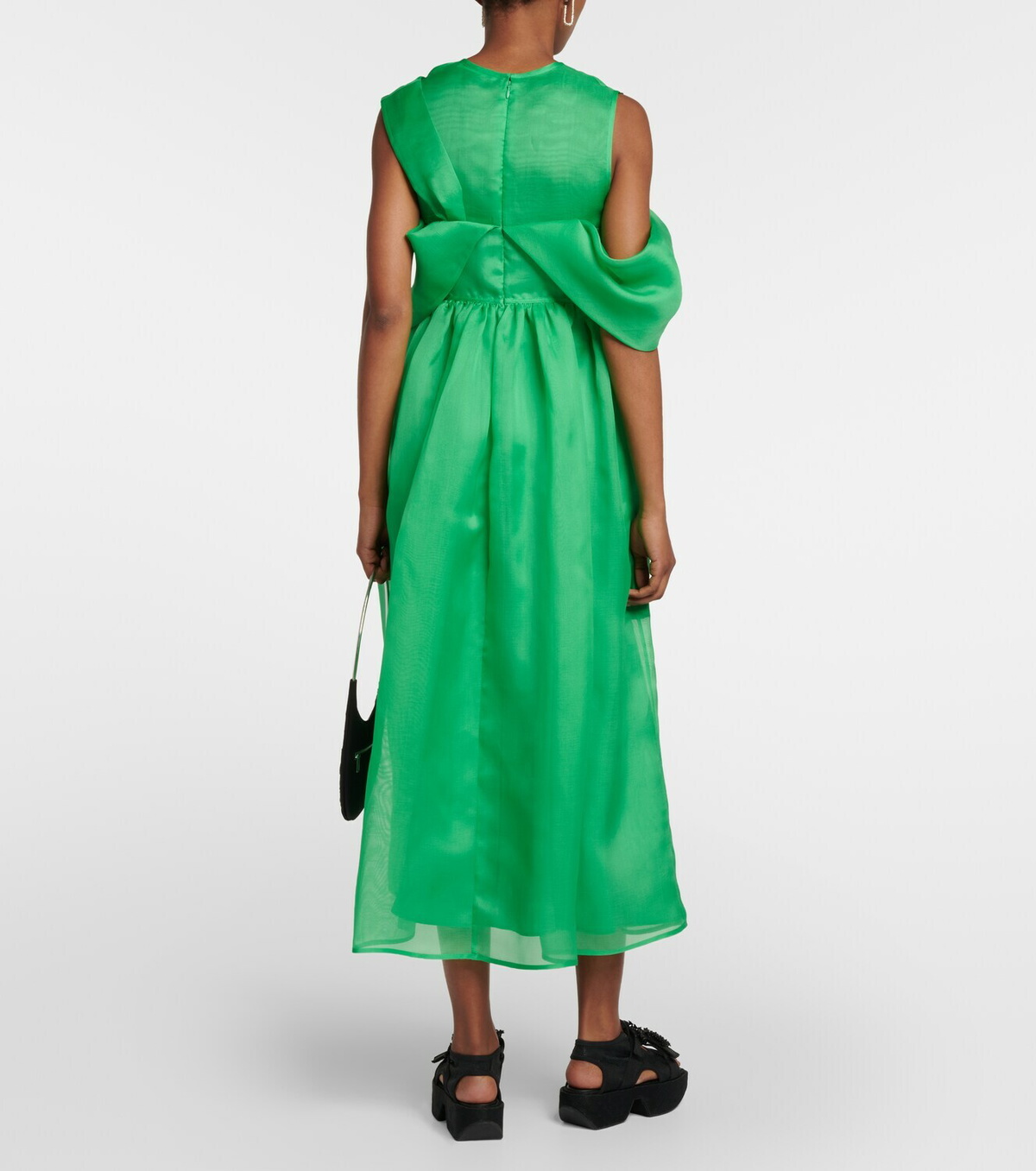 green emerald velvet dress Sofie Dress Cotton Pine Green