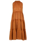Lisa Marie Fernandez - Erica linen-blend gauze midi dress