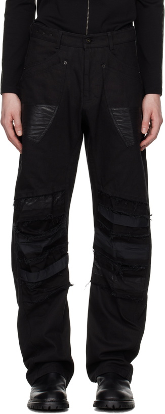 Photo: CARNET-ARCHIVE Black Human-Shell Destroyed Jeans
