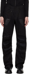 CARNET-ARCHIVE Black Human-Shell Destroyed Jeans