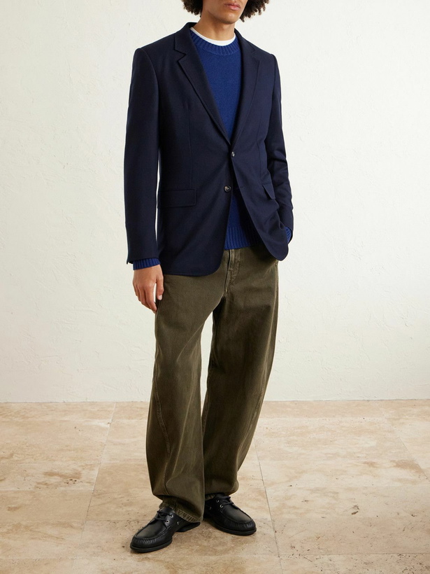 Photo: Gabriela Hearst - Francesco Cashmere Sweater - Blue