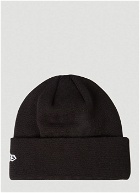 x New Era B Cuff Beanie Hat in Black