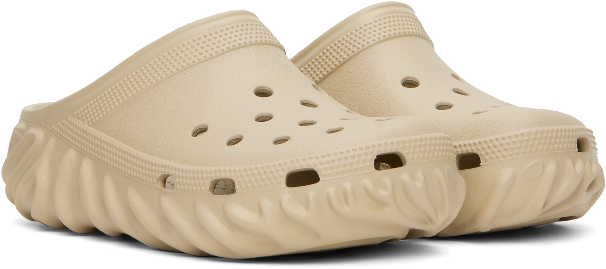 CROCS Taupe Clog Sandals Crocs Classic Mary Jane Clog Taupe Beige Womens Sandals  main image 3