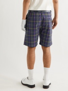 MR P. - Checked Cotton-Poplin Golf Shorts - Purple - UK/US 28