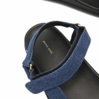 Anine Bing Women's Jess Denim Sandals in Tux Blue