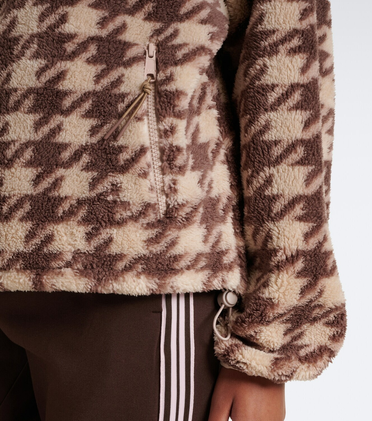 The Upside Palacio Harlow houndstooth fleece sweater
