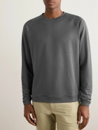 Peter Millar - Beaumont Performance Ribbed Stretch-Jersey Golf Sweatshirt - Gray