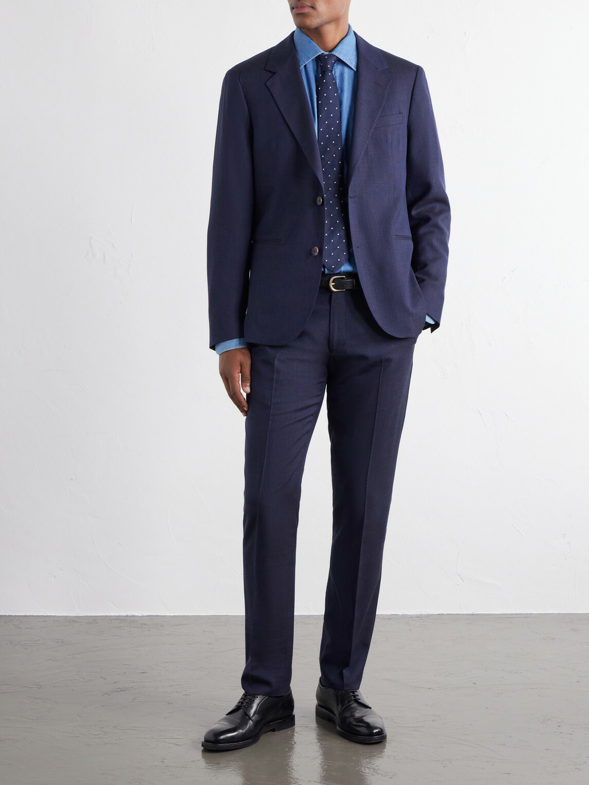 Mr P. - Wool, Silk and Linen-Blend Suit Jacket - Blue