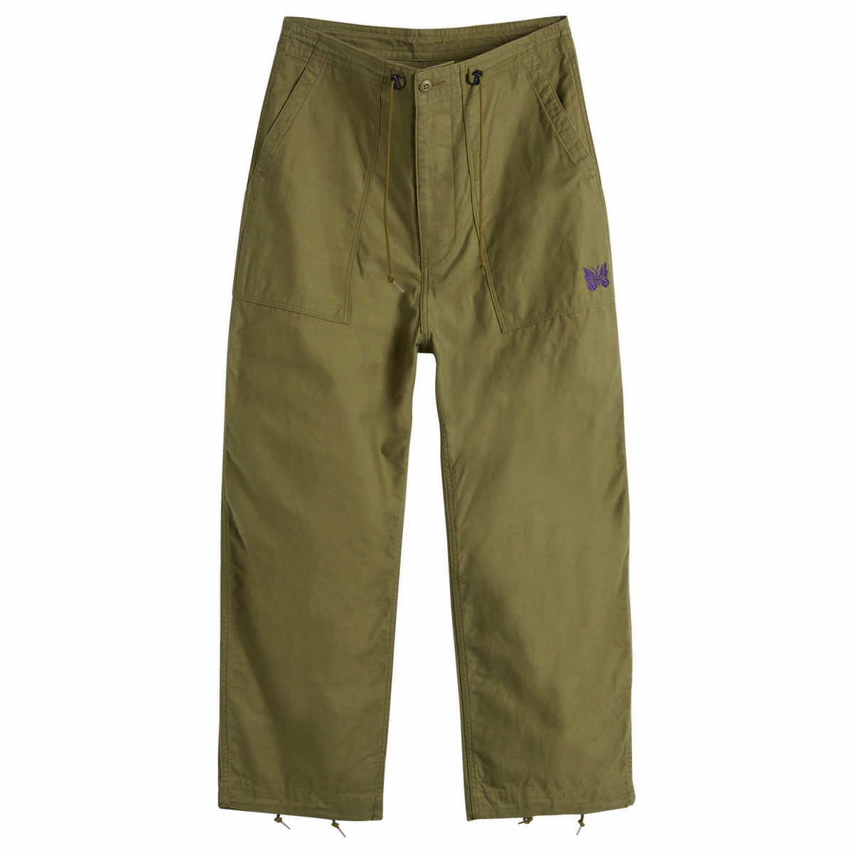 Needles Women's String Fatigue Pant in Olive Needles
