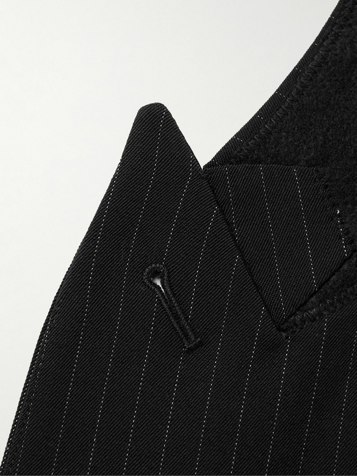 Nili Lotan - Phineas Double-Breasted Pinstriped Twill Blazer - Black