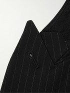 Nili Lotan - Phineas Double-Breasted Pinstriped Twill Blazer - Black