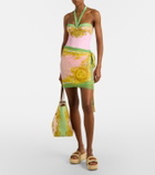 Versace Printed halterneck swimsuit