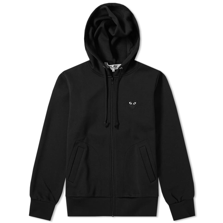 Photo: Comme des Garcons Play Women's Black Heart Full Zip Backprint Hoody