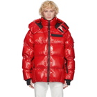 Moncler Grenoble Red Down Verrand Puffer Jacket