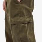 Wax London Men's Santo Herringbone Cargo Pant in Khaki