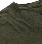 120% - Slub Linen T-Shirt - Green