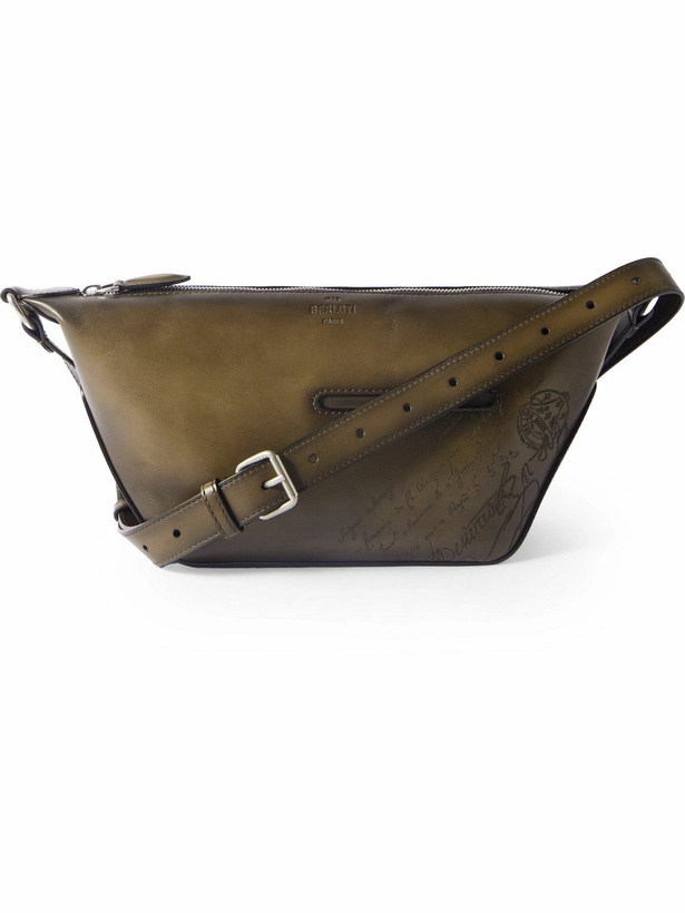 Photo: Berluti - Toujours Scritto Venezia Leather Messenger Bag