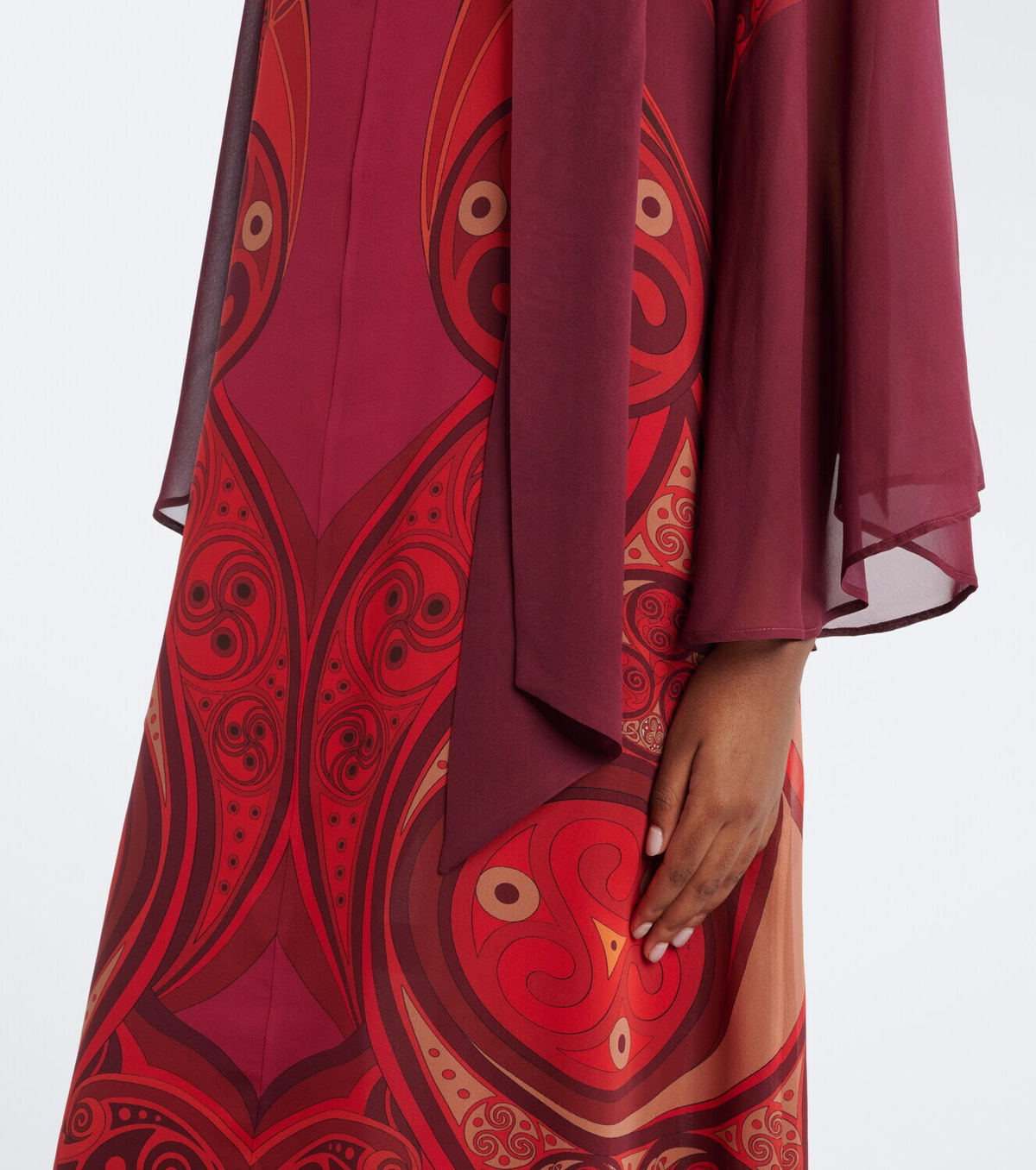 La DoubleJ Alchemy printed silk georgette midi dress
