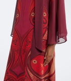La DoubleJ Alchemy printed silk georgette midi dress