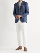 CANALI - Kei Slim-Fit Unstructured Cotton-Blend Blazer - Blue