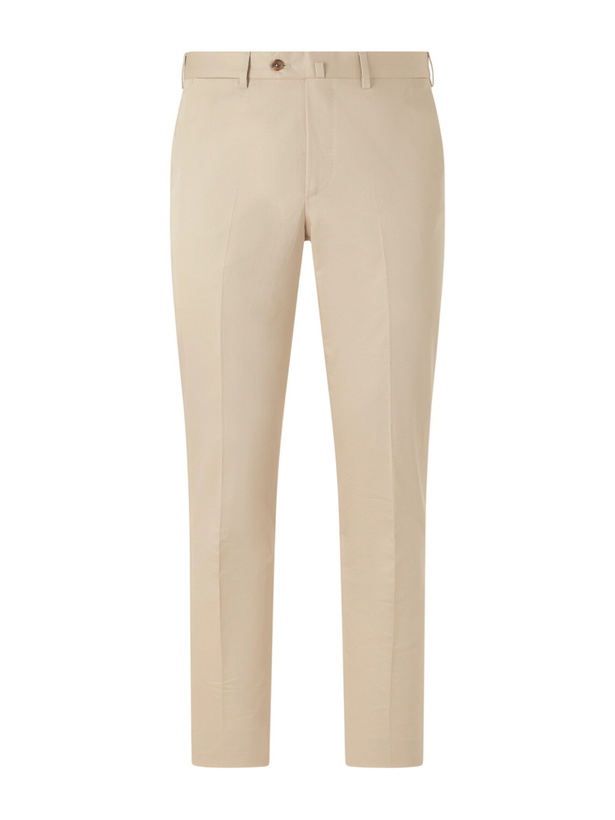 Photo: De Petrillo - Tapered Cotton-Twill Suit Trousers - Neutrals