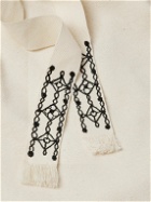 Alanui - Akasha Embroidered Cotton-Jersey Hoodie - Neutrals