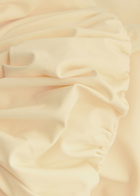 Faithfull The Brand Dinard Gathered Swimsuit Off White