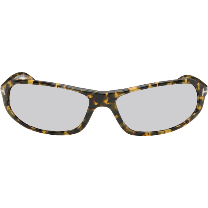 Photo: TOM FORD Black & Yellow Addison Sunglasses