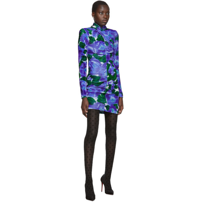 Richard Quinn Blue Floral Dress