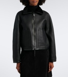Joseph Kyro reversible shearling and leather jacket