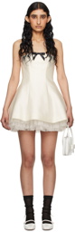 SHUSHU/TONG SSENSE Exclusive Off-White Bow Minidress