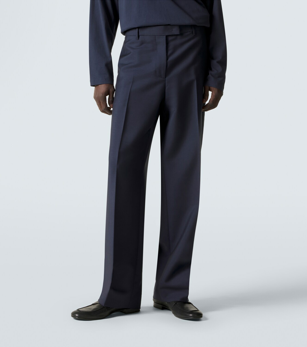Miu Miu Pleated mohair and wool straight-leg pants