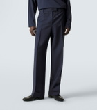 Miu Miu Pleated mohair and wool straight-leg pants