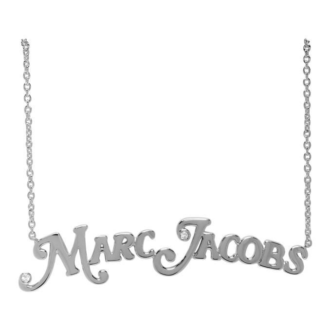 Marc Jacobs Silver 'The Monogram Chain' Necklace